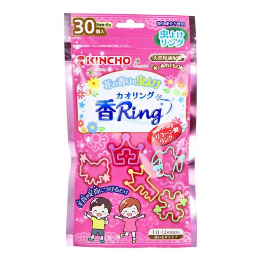 KINCHO | 【花香味】(1包30條入) 驅蚊手環(4987115540521)(平行進口