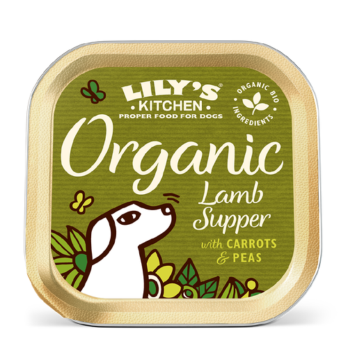 Organic Lamb Supper With Carrots & Peas For Dogs 150g
