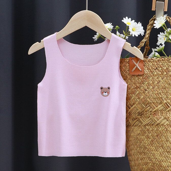 兒童冰絲背心(90-160CM碼)【下單後請聯絡客服確認發貨尺碼及顏色】