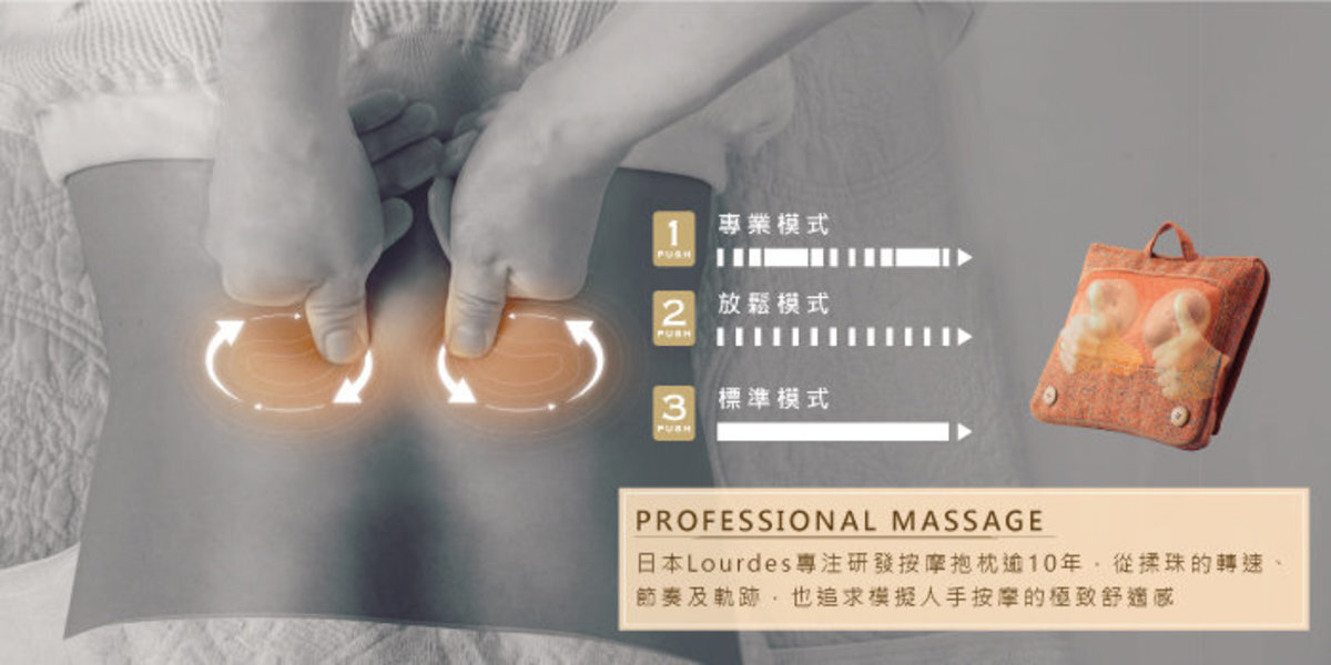 Lourdes | Massage cushion Mini Pro Black AX-HCL308 | HKTVmall The 