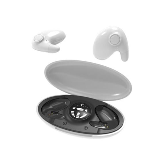 白色MD538藍牙耳機 無線TWS雙耳睡眠耳機 [平行進口]