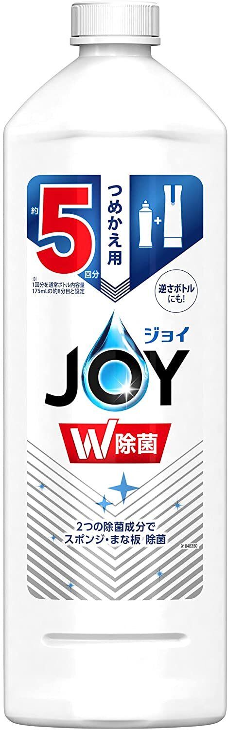 寶潔| P&G JOY W 除菌濃縮去油污洗潔精微味700ml｜補充裝｜原裝日本 