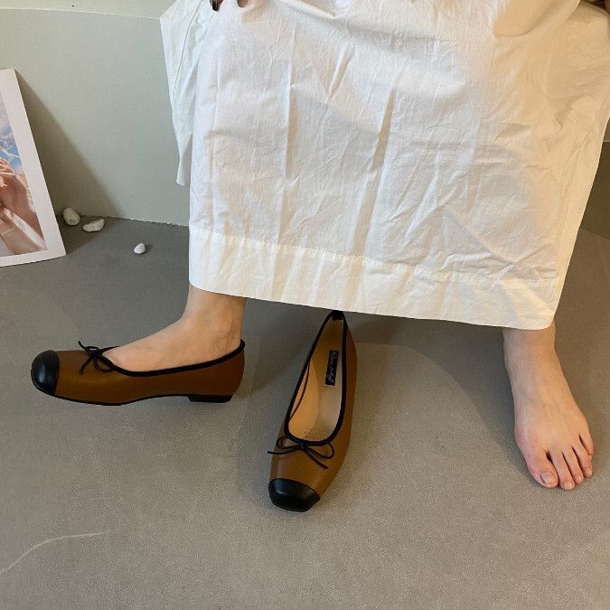溫柔豆豆平底鞋（S8787-10棕色）（35-40碼，下單後聯絡客服確認發貨尺碼）#F280004132