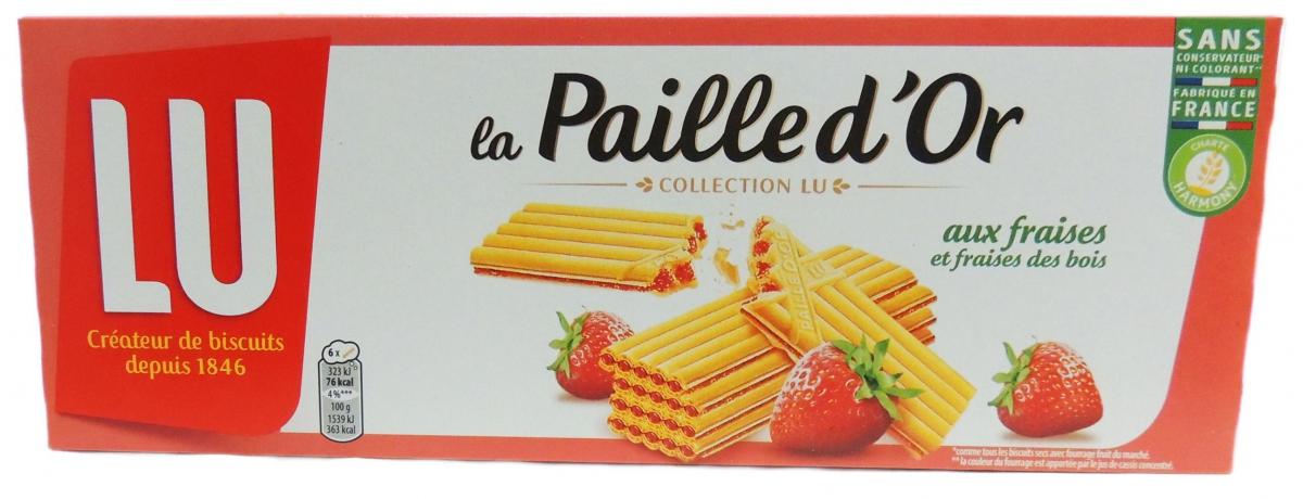 [法國直送] La Paille d'Or士多啤梨夾心威化(170克) | 到期日：30/06/2024 (日/月/年)(平行進口)