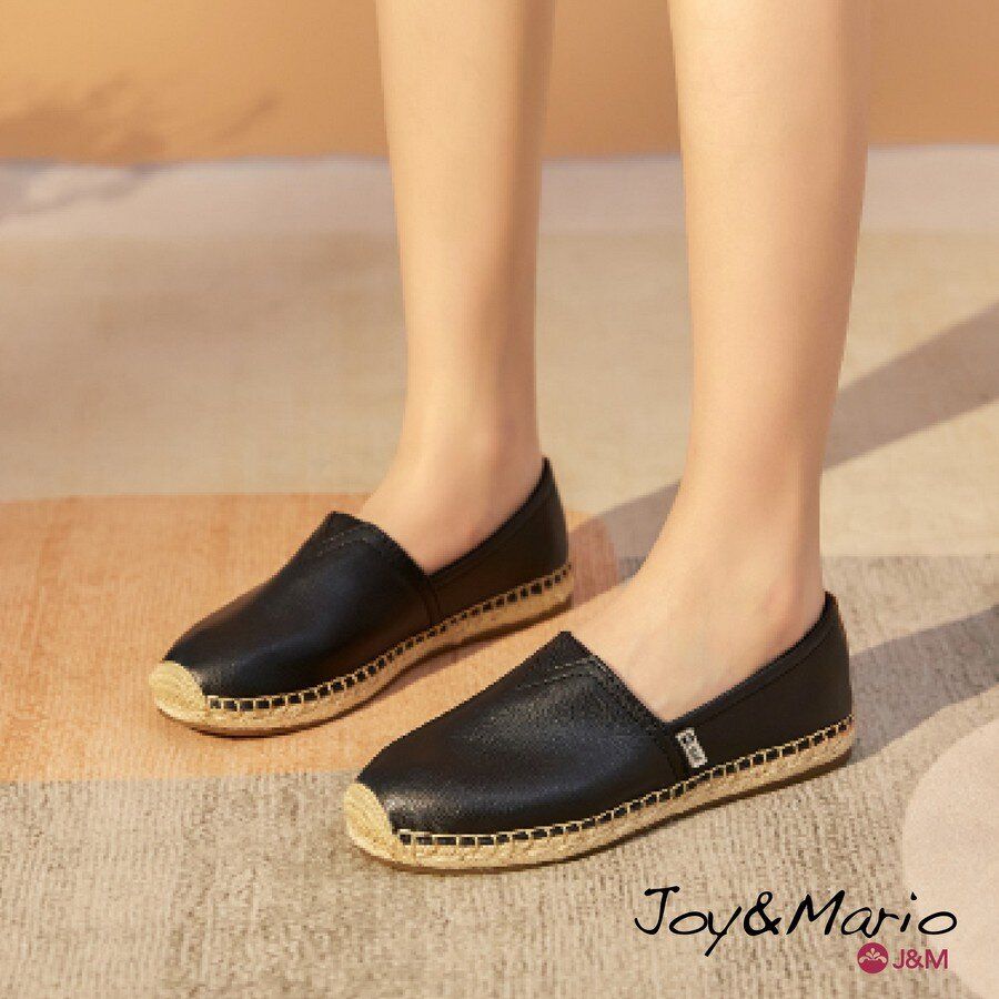 女裝休閒麻底鞋 #平底鞋 #輕便鞋 #舒適 #透氣 #真皮 #casual #flat #shoe #women #slipon #espadrilles #j&m