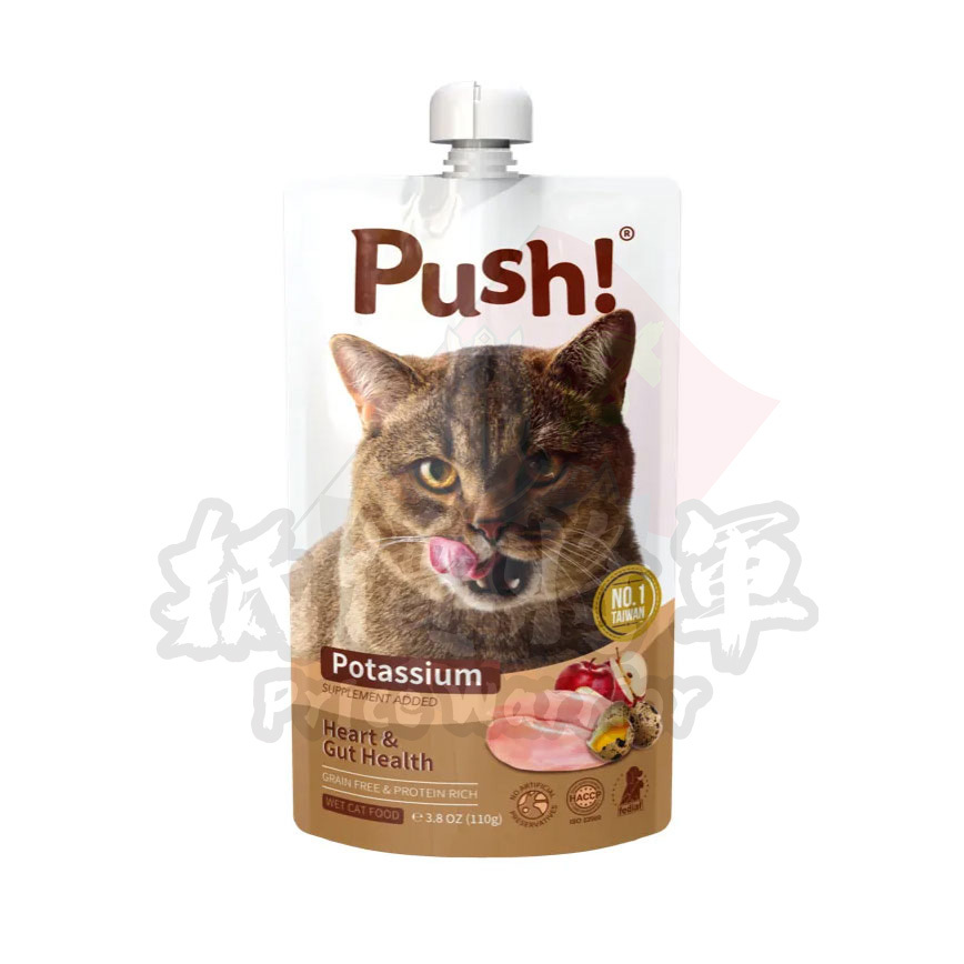 Push! 噗滋包 貓咪主食肉泥 雞肉鵪鶉 110g (PH06)