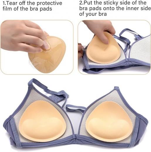 Silicone Bra Inserts Breast Pads Sticky Push-Up Inserts For
