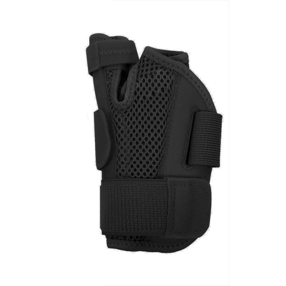 [黑色] 1個裝大拇指護 腕腱鞘矯正關節固定支撐護指套 扭傷康復手指護腕 [平行進口]