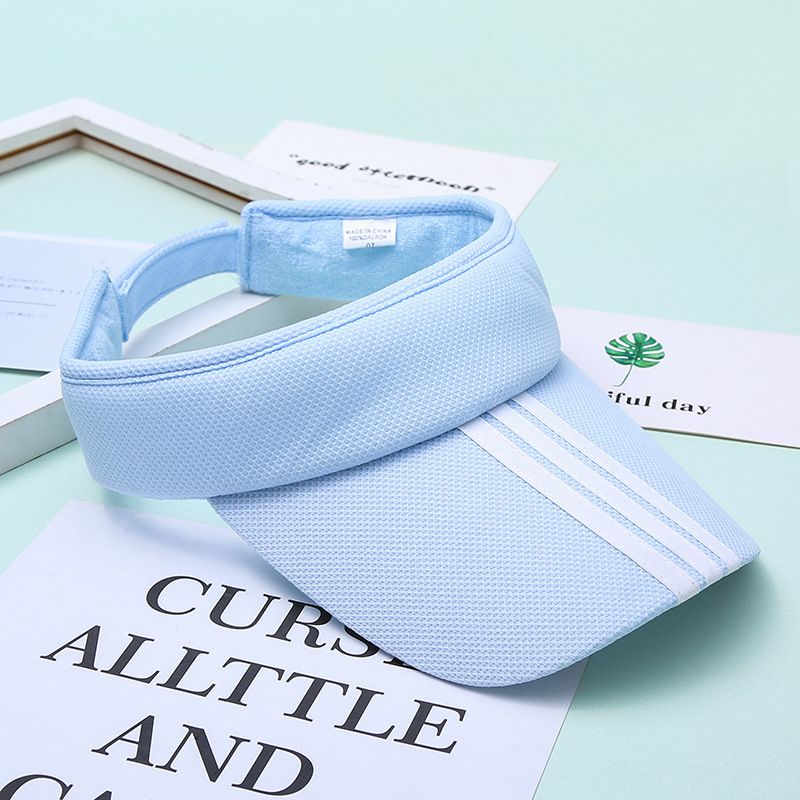 防紫外線空頂帽遮陽防曬帽(均碼 藍色)#S001108340