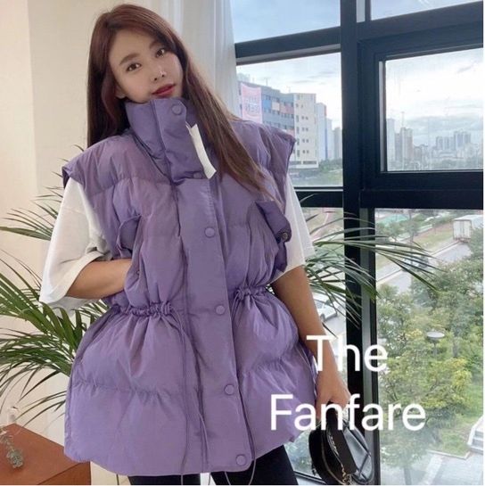 外搭春秋羽絨背心(紫色,均碼80-150磅)#F139007267