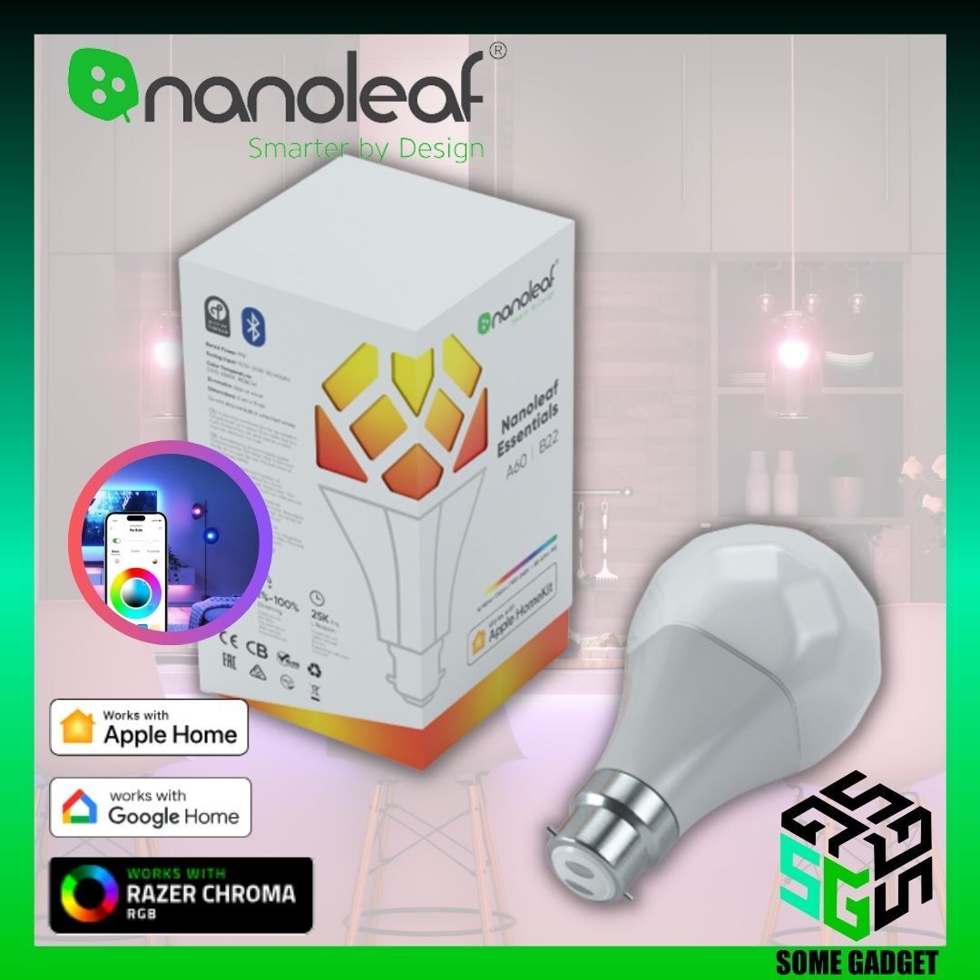 Nanoleaf | Nanoleaf Essentials 彩色智能燈泡 1件裝 | HomeKit A60 | E27 ...