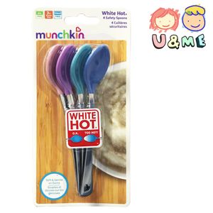 Original Munchkin White Hot Safety Heat Sensing Spoon Baby Spoon  (4pcs/pack)