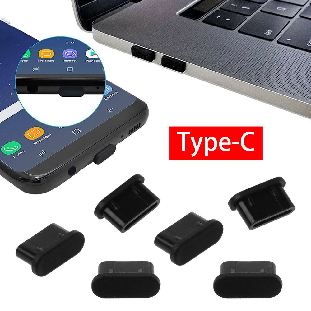【3個裝】USB Type-c手機防塵塞 矽膠防塵塞 充電口塞