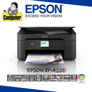EPSON - (Free 4R Photo Paper x 10 ) XP-4200 inkjet 3in1(Duplex print, simplex scan, simplex copy)  #4200