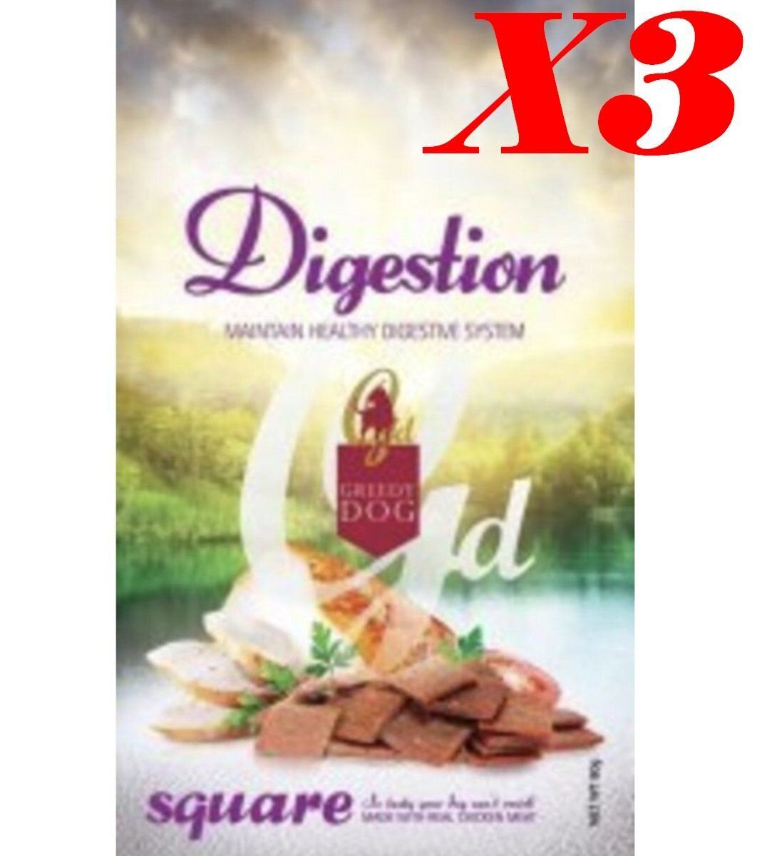 Chicken Cubes Dog Treats (Enhanced Digestion) (80g)  x 3 Packs( Exp date:11/2026)Original licensed 