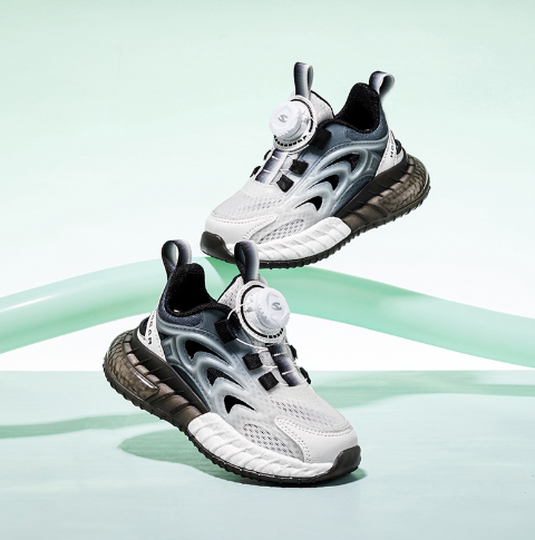 紐扣單網運動鞋(GU7950黑白)(尺碼27-38碼)(下單後聯絡客服確認發貨尺碼)