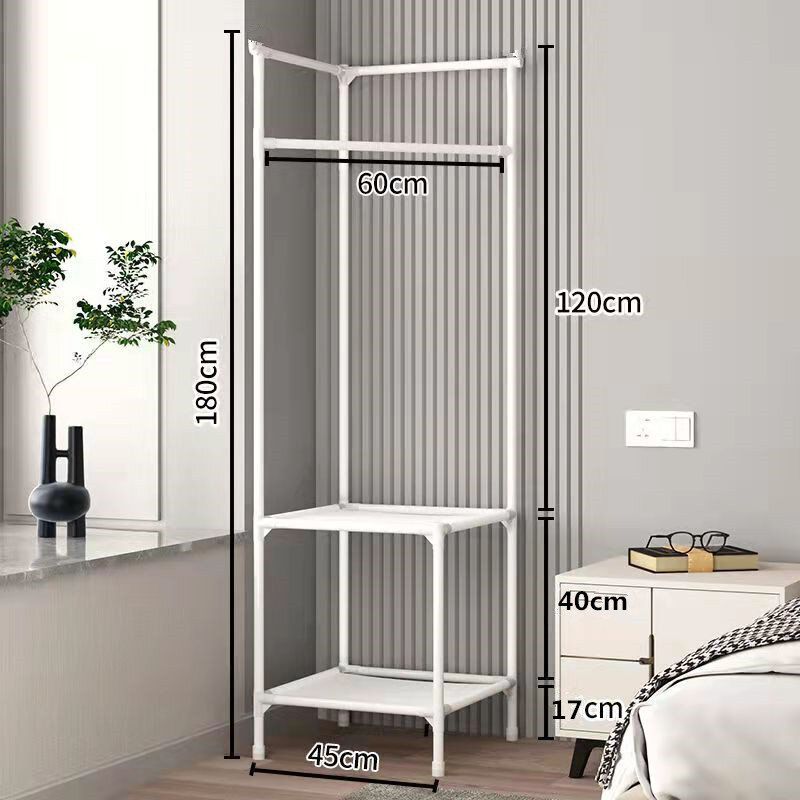 (Two layers of white) corner hat rack