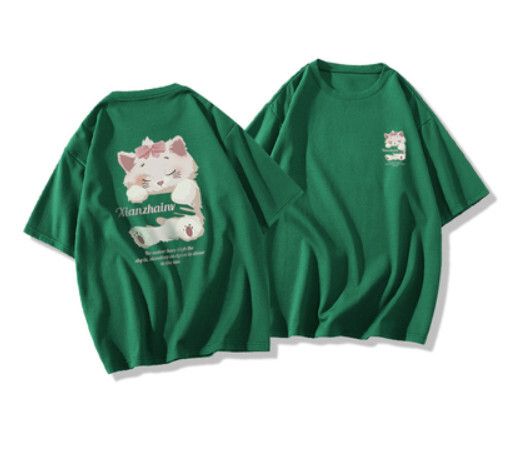 短袖t恤純棉上衣（墨綠260g純棉高品質版）[尺碼：XS-2XL][下單後聯絡客服確認發貨尺碼]#F288002687