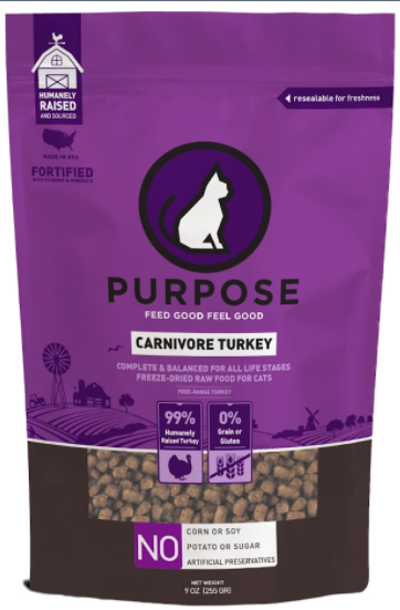 (Short-Term Product Offer) Carnivore Turkey Freeze-Dried Raw Cat Food 9oz (Exp. 26/5/2025)