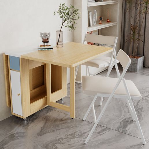 folding dining table and two chairs