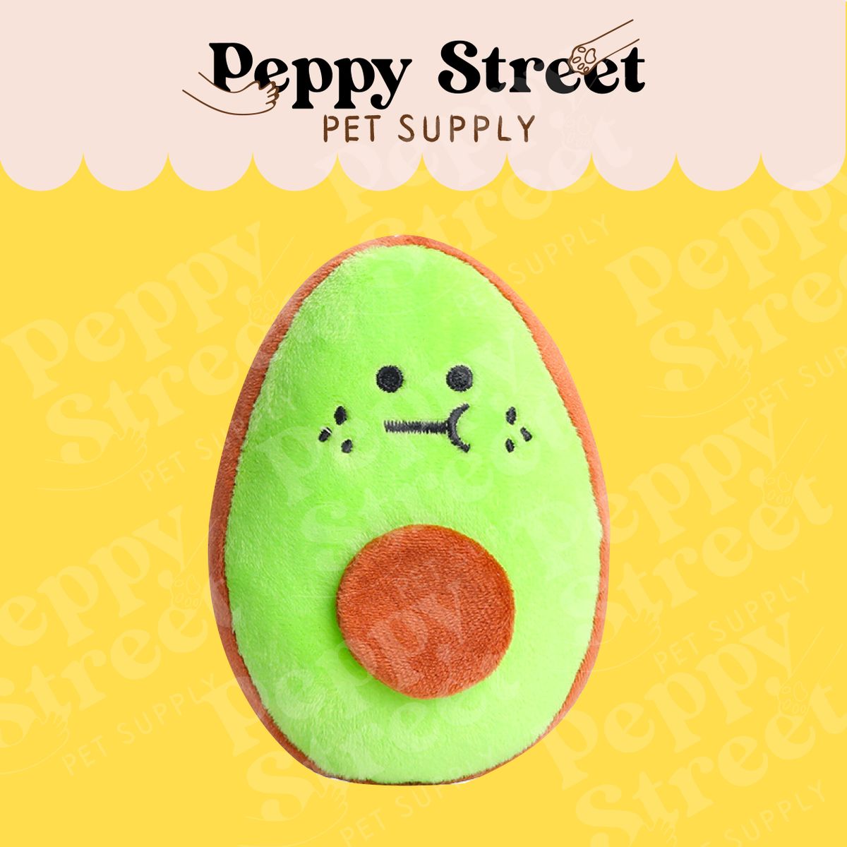 Peppy Street 狗狗寵物用品 牛油果 造型 打卡道具 耐咬磨牙[D02]